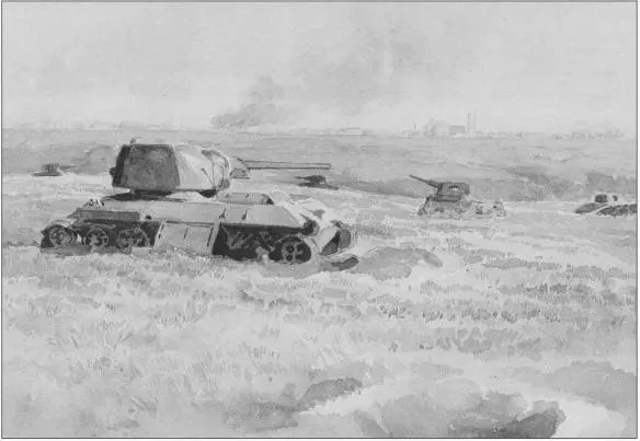 Some of the hundreds of Soviet tanks destroyed in the fighting in the great - фото 45