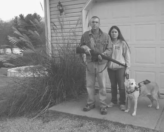 The author stands ready to defend his wife who is totally blind and her guide - фото 9