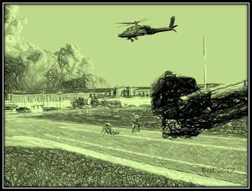 We broke into a run even as three CH47s from the NY Army National Guard - фото 10