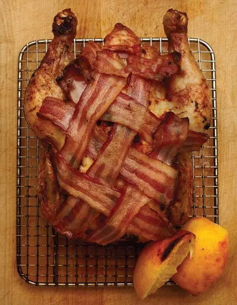 roasted chicken with bacon and sweet paprika Chicken with a Lardon What - фото 7