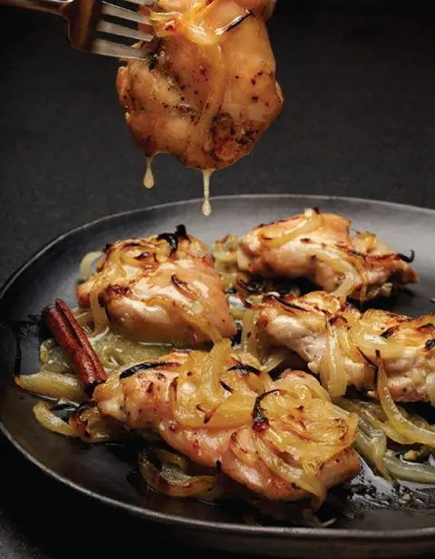 roasted chicken thighs with sweetandsour onions Dripping Thighs The way - фото 22