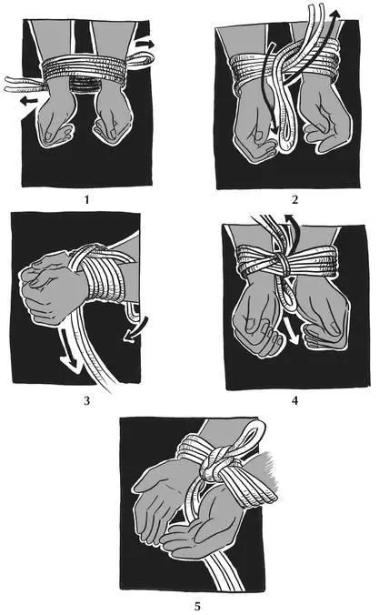 Simple DoubleColumn Rope Tie Tie two body parts together with one rope - фото 6
