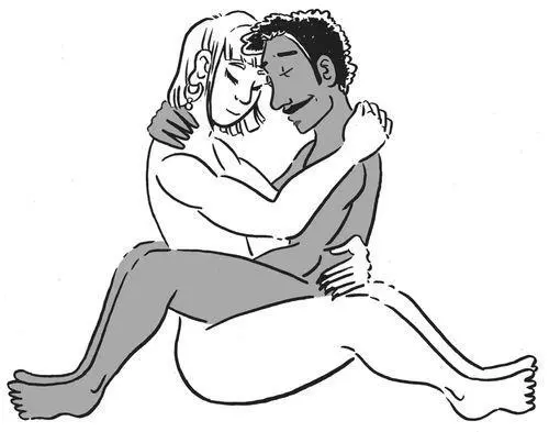 Now move into Yab Yum The receptive partner sits in the lap of the active - фото 12
