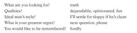 Her cliche answers and trumpedup confidence were empty calories leaving him - фото 3