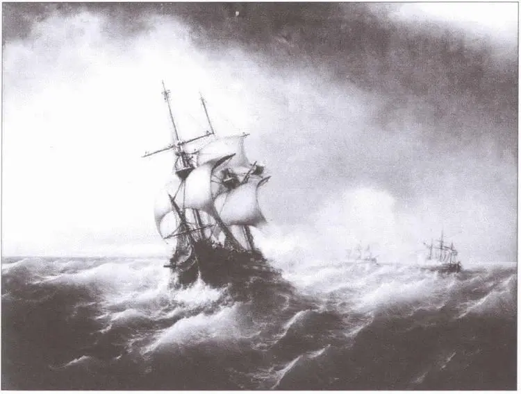Морской бой Художник А Боголюбов ИА Гончаров Художник И Раупов - фото 3