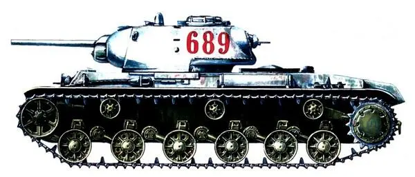 Тяжёлый танк КВ1С в зимнем камуфляже Польша январь 1945 г Примечания 1 - фото 68
