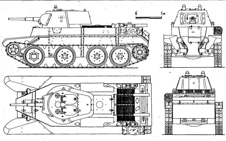 БТ7 обр 1937 г Тактикотехнические характеристики танка БТ7 образца 1939 - фото 10