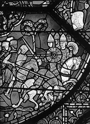 Рис 113 Карл Великий сражается с сарацинами Окно Карла Великого Фрагмент - фото 14