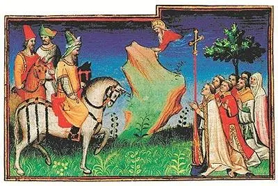 Старинная миниатюра из Книги чудес Марко Поло путешествовавшего по Империи - фото 290