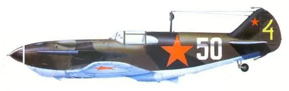 ЛаГГ3 4й серии одного из истребительных авиаполков Южный фронт Машина несет - фото 131