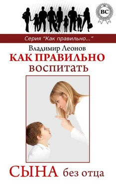 Владимир Леонов Как правильно воспитать сына без отца обложка книги