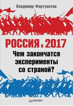 Владимир Фортунатов Россия в 2017 году. Чем закончатся эксперименты со страной? обложка книги