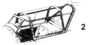 2 Фонарь кабины Bf109 В1 Bf109 В2 Bf109С Bf109 D 3 Козырек фонаря - фото 48