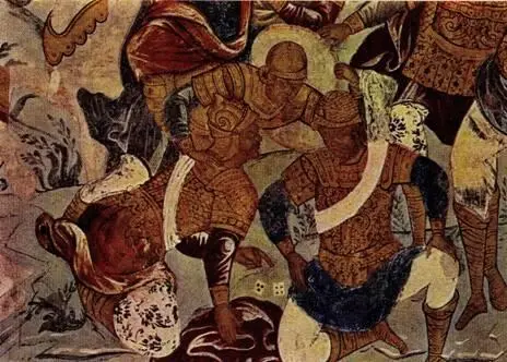 18 Игра в кости Фрагмент фрески Распятие церкви Воскресения Ок 1670 г - фото 20