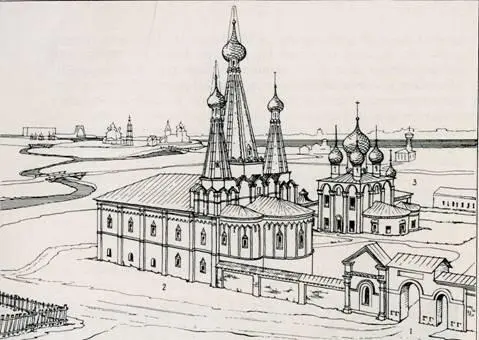 66 Алексеевский монастырь План 1 ворота 2 Успенская Дивная церковь - фото 69