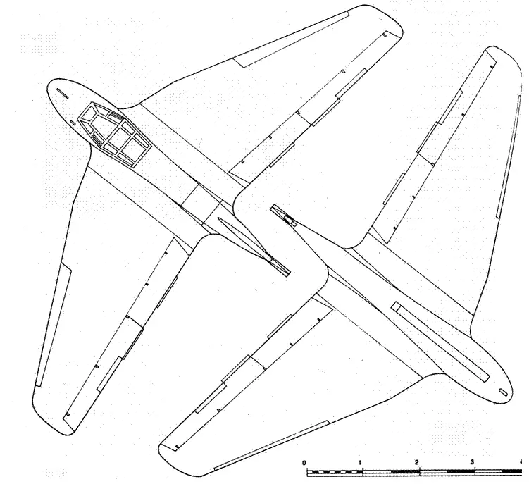 DFS 194 вид сверху и DFS194 вид снизу Me 163 А вид справа Me 163 А вид - фото 45