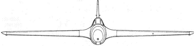Me 163 А вид спереди Me 163 А вид снизу и Me 163 А вид сверху Me 163 A - фото 47