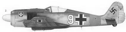 2 Fw190A7 белая 9 командира 1JG1 гауптмана Альфреда Гриславски - фото 17