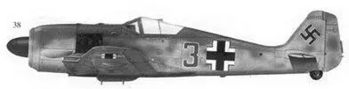 38 Fw190A6 зеленая 3 WkNr 350453 технического офицера JG300 гауптмана - фото 118