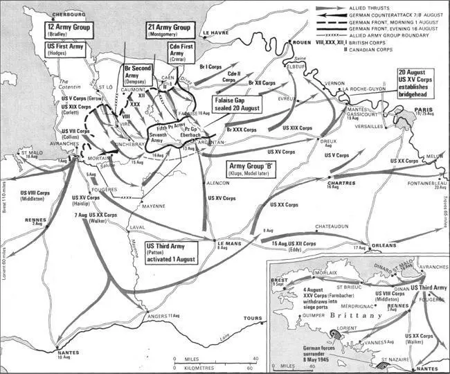 The Allied Breakout and race the Seine 120 August 1944 Chapter 1 - фото 8
