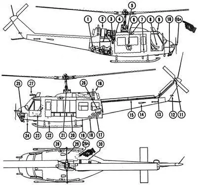 1 Heating Burner and Blower Unit 2 Engine 3 Oil Tank Filler 4 Fuel Tank - фото 3