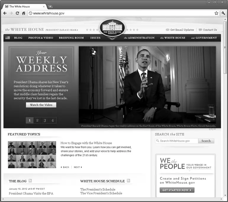 Рис 417 Сайт wwwwhitehousegov работает под управлением бесплатной CMS - фото 78