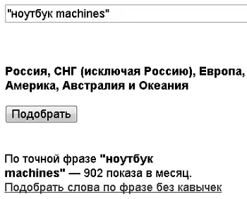 Рис 514 Запрос ноутбук machines низкочастотный Обратите внимание что в - фото 134