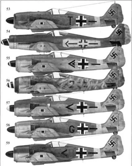 53 Fw 190F2 белая А лейтенант Фриц Зайффардта Seyffardt 6SG 1 - фото 101