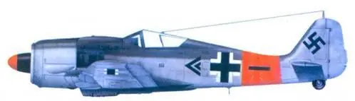 1 Fw 190A8 капитан Пауль Хайнрих Дэне февраль 1945 года 2 Fw 190А8 - фото 113