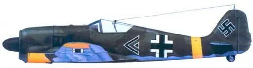 9 Fw 190А5 майор Эрих Ляйе май 1943 года 10 Fw 190А3 капитан Рудольф - фото 121