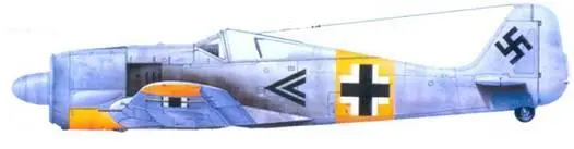 10 Fw 190А3 капитан Рудольф Буш январь 1943 года 11 Fw 190А3 капитан - фото 122