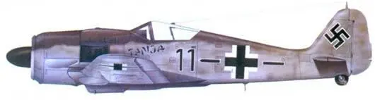 19 Fw 190A8 лейтенант Гюнтер Хайм сентябрь 1944 года 20 Fw 190A8 - фото 131