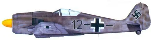 20 Fw 190A8 фельдфебель Иоганн Мербелер ноябрь 1944 года 21 Fw 190A4 - фото 132
