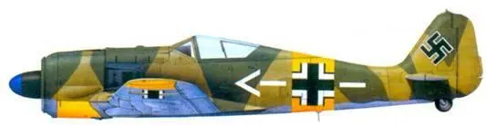 24 Fw 190А6 подполковник Антон Мадер июль 1944 года 25 FW 190A4 - фото 136