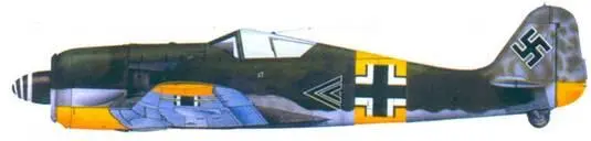 26 Fw 190A6 капитан Вальтер Новотны ноябрь 1943 года 27 Fw 190A8 - фото 138
