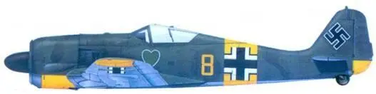41 Fw 190A5 лейтенант Роберт Вайс июнь 1943 года 41 Fw 190A6 майор - фото 152