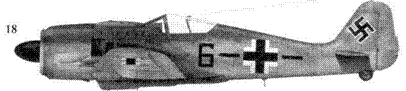 18 Fw 190А8 черная шестерка и полоса оберфельдфебелъ Фриц Люддеке - фото 29
