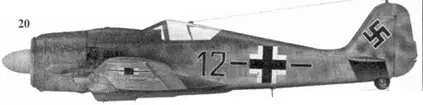 20 Fw 190A8 черное двенадцать и полоса фельдфебель Иоганн Мербелер - фото 38