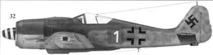 32 Fw 190A8 белая единица лейтенант Хайнц Вернике Wernicke командир - фото 60