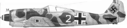 35 Fw 190A4 белая двойка оберфельдфебель Антон Дёбеле Doebele 1JG - фото 63