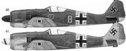 40 Fw 190A5 желтая восьмерка лейтенант Роберт Вайсе Weiss 3JG 54 - фото 78