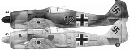 44 Fw 190A4 черное двенадцать фенрих Норберт Ханниг Hannig 5JG 54 - фото 80