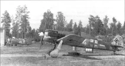 Белая 4 из 4й эскадрильи IIJG 54 переброшенная в Финляндию в июне 1944 - фото 89
