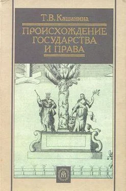 Татьяна Кашанина Происхождение государства и права обложка книги