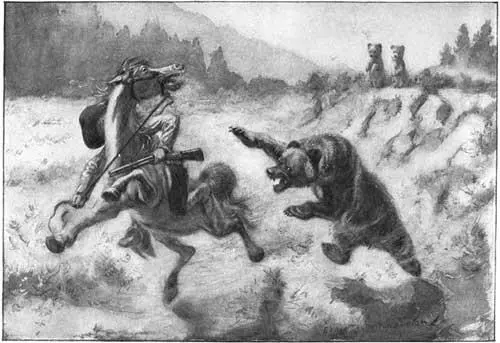THE PONY BOUNDED IN TERROR WHILE THE GRIZZLY RAN ALMOST ALONGSIDE She was a - фото 6