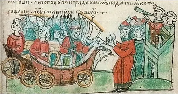 Корабли на колесах Радзивилловская летопись Возможно князь ограничился - фото 41
