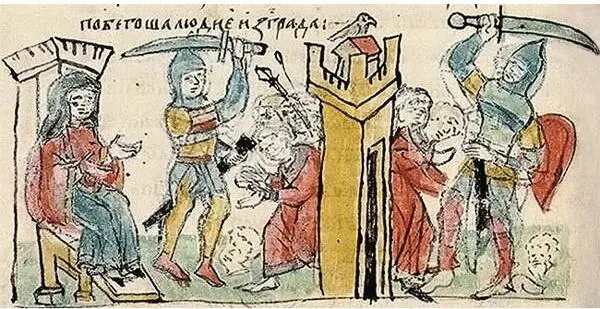 Четвертая месть Радзивилловская летопись Крещение княгини Ольги И - фото 51