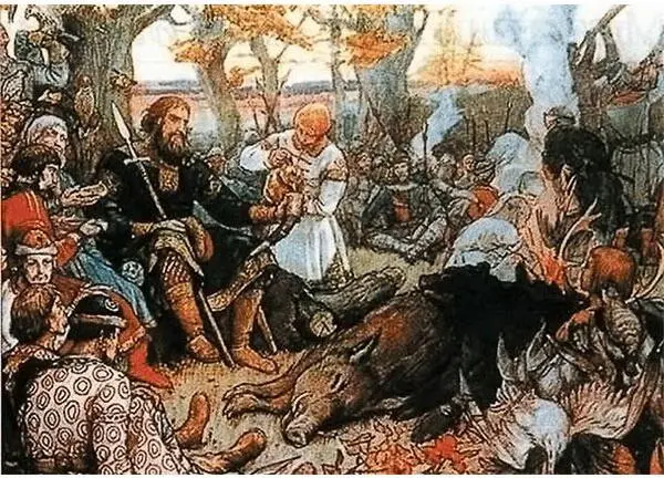 Отдых великого князя Владимира Мономаха после охоты В Васнецов Правила - фото 102