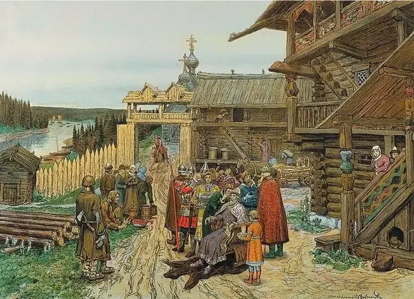 Двор удельного князя А Васнецов Основным контингентом княжеской гвардии - фото 131