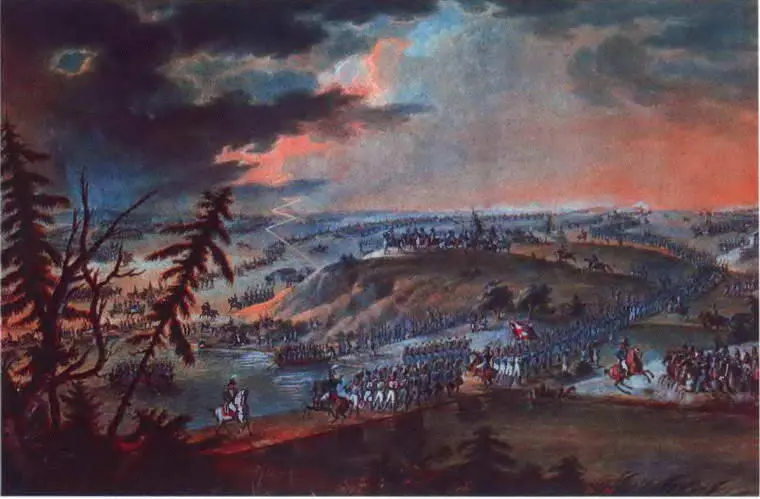 Переправа наполеоновской армии через Неман 24 июня 1812 г Гравюра 1810х гг - фото 59